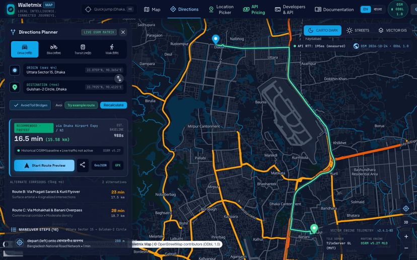 Walletmix Map Screenshot