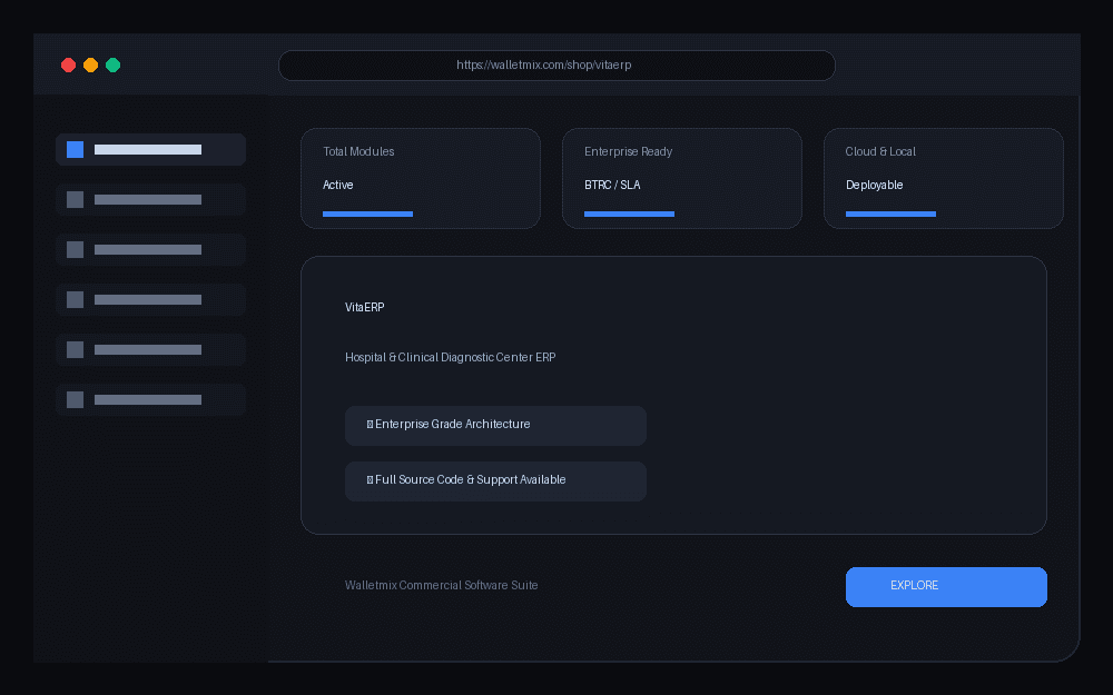 VitaERP — Hospital & Diagnostic Center Management